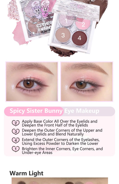 Esther Bunny Four Colour Eyeshadow Palette